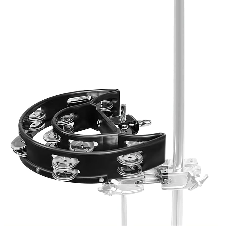 Amazon.com: Drum Set Tambourine with Mounting Bracket Half